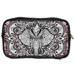 Ornate Hindu Elephant  Toiletries Bags by Valentinaart