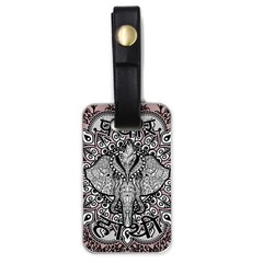 Ornate Hindu Elephant  Luggage Tags (one Side)  by Valentinaart