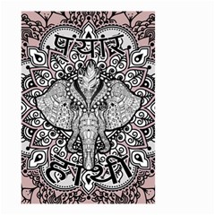 Ornate Hindu Elephant  Small Garden Flag (two Sides) by Valentinaart