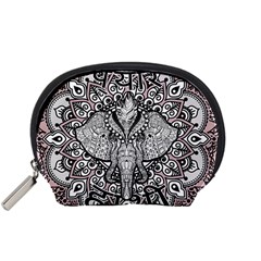 Ornate Hindu Elephant  Accessory Pouches (small)  by Valentinaart