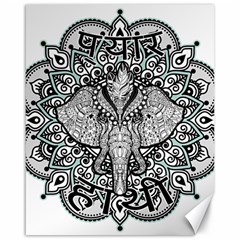 Ornate Hindu Elephant  Canvas 16  X 20   by Valentinaart