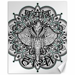 Ornate Hindu Elephant  Canvas 11  X 14   by Valentinaart