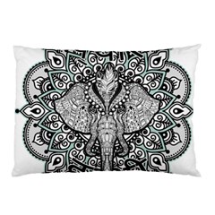 Ornate Hindu Elephant  Pillow Case by Valentinaart