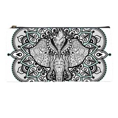 Ornate Hindu Elephant  Pencil Cases by Valentinaart