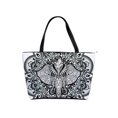 Ornate Hindu Elephant  Shoulder Handbags by Valentinaart