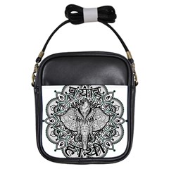 Ornate Hindu Elephant  Girls Sling Bags by Valentinaart