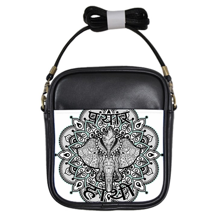 Ornate Hindu Elephant  Girls Sling Bags