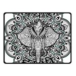 Ornate Hindu Elephant  Fleece Blanket (Small) 50 x40  Blanket Front