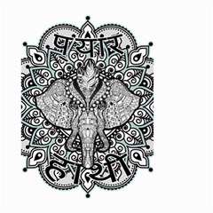 Ornate Hindu Elephant  Small Garden Flag (two Sides) by Valentinaart