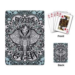 Ornate Hindu Elephant  Playing Card by Valentinaart