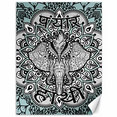 Ornate Hindu Elephant  Canvas 36  X 48   by Valentinaart