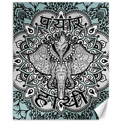 Ornate Hindu Elephant  Canvas 11  X 14   by Valentinaart