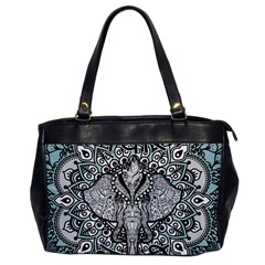 Ornate Hindu Elephant  Office Handbags by Valentinaart