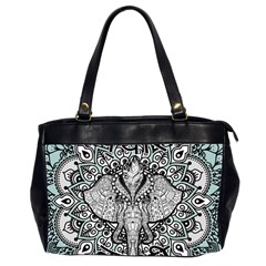 Ornate Hindu Elephant  Office Handbags (2 Sides)  by Valentinaart