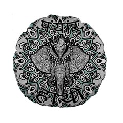 Ornate Hindu Elephant  Standard 15  Premium Round Cushions