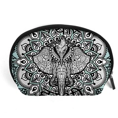 Ornate Hindu Elephant  Accessory Pouches (large)  by Valentinaart