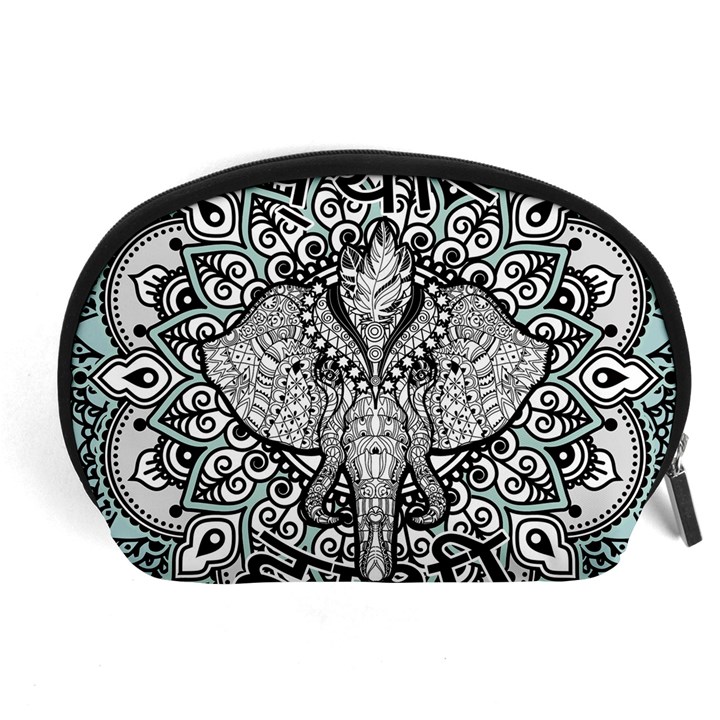 Ornate Hindu Elephant  Accessory Pouches (Large) 