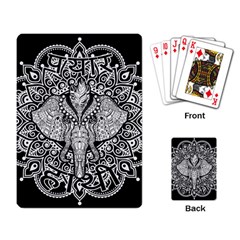 Ornate Hindu Elephant  Playing Card by Valentinaart