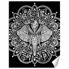 Ornate Hindu Elephant  Canvas 12  X 16   by Valentinaart