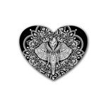 Ornate Hindu Elephant  Rubber Coaster (Heart)  Front