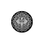 Ornate Hindu Elephant  Golf Ball Marker Front