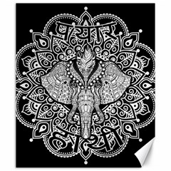 Ornate Hindu Elephant  Canvas 20  X 24   by Valentinaart