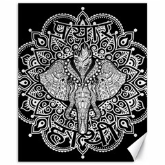 Ornate Hindu Elephant  Canvas 11  X 14   by Valentinaart