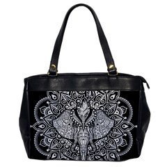 Ornate Hindu Elephant  Office Handbags by Valentinaart