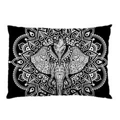 Ornate Hindu Elephant  Pillow Case (two Sides) by Valentinaart