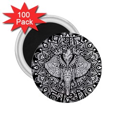 Ornate Hindu Elephant  2 25  Magnets (100 Pack)  by Valentinaart