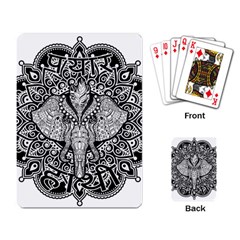 Ornate Hindu Elephant  Playing Card by Valentinaart