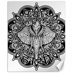 Ornate Hindu Elephant  Canvas 16  X 20   by Valentinaart