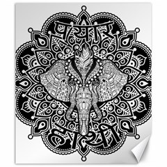 Ornate Hindu Elephant  Canvas 20  X 24   by Valentinaart