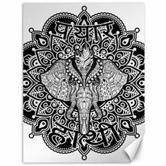 Ornate Hindu Elephant  Canvas 36  X 48   by Valentinaart