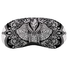 Ornate Hindu Elephant  Sleeping Masks by Valentinaart