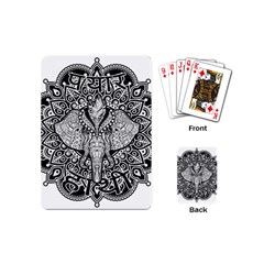 Ornate Hindu Elephant  Playing Cards (mini)  by Valentinaart