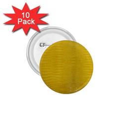 Yellow Alligator Skin 1 75  Buttons (10 Pack) by LoolyElzayat