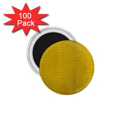 Yellow Alligator Skin 1 75  Magnets (100 Pack)  by LoolyElzayat