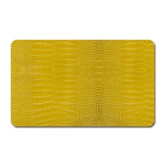 Yellow Alligator Skin Magnet (rectangular) by LoolyElzayat