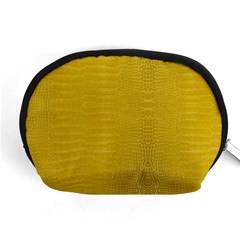 Yellow Alligator Skin Accessory Pouches (medium)  by LoolyElzayat