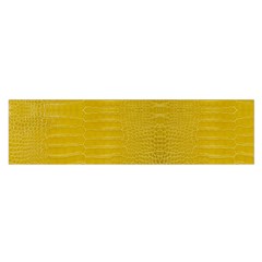 Yellow Alligator Skin Satin Scarf (oblong) by LoolyElzayat