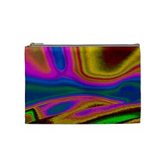 Colorful Waves Cosmetic Bag (medium)  by LoolyElzayat