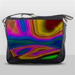 Colorful Waves Messenger Bags by LoolyElzayat