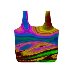 Colorful Waves Full Print Recycle Bags (s)  by LoolyElzayat