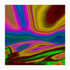 Colorful Waves Medium Glasses Cloth (2-side) by LoolyElzayat