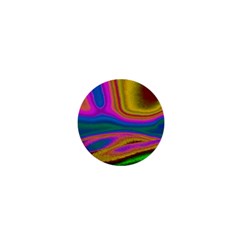 Colorful Waves 1  Mini Magnets by LoolyElzayat