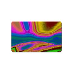 Colorful Waves Magnet (name Card) by LoolyElzayat