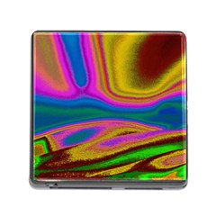 Colorful Waves Memory Card Reader (square) by LoolyElzayat