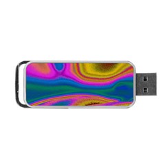 Colorful Waves Portable Usb Flash (two Sides) by LoolyElzayat