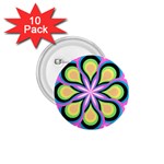 Colorful Feathers Mandala 1.75  Buttons (10 pack) Front